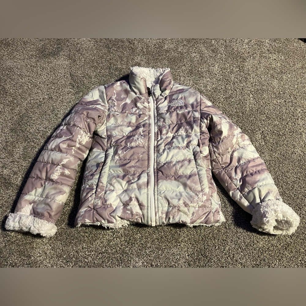 North Face girls xxs 5 reversible jacket